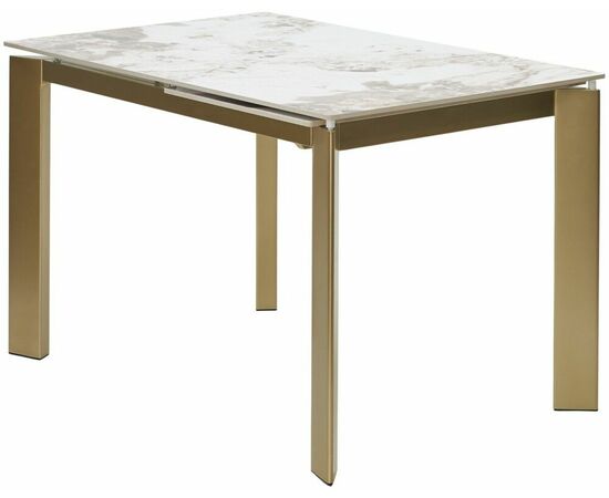 Стол CORNER 120 GLOSS LUXURY PANDORA SOLID CERAMIC / шампань, ®DISAUR, изображение 5 | Интернет магазин мебели и декора LifeDekor
