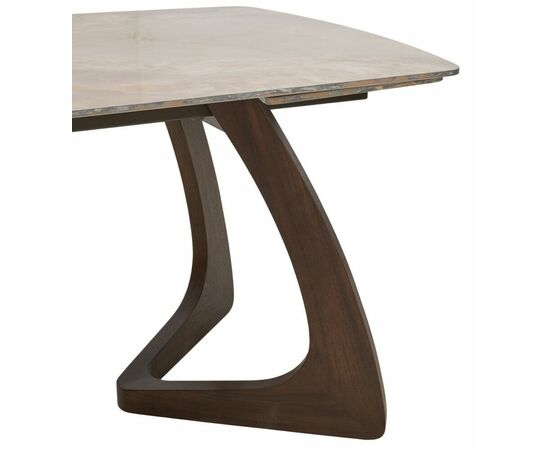 Стол DAKAR 180 GLOSS AMBER JADE SOLID CERAMIC / Орех, ®DISAUR, изображение 4 | Интернет магазин мебели и декора LifeDekor