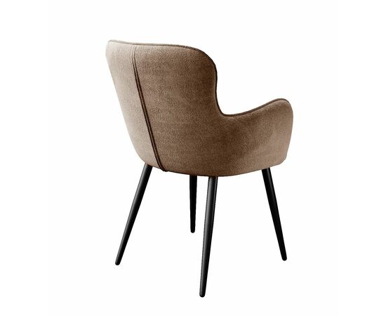 Стул DikLine 503 поворотный TW05 капучино, ножки черные, изображение 3 | Интернет магазин мебели и декора LifeDekor