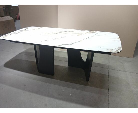 Стол BIRGER 200 KL-188 Контрастный мрамор, итальянская керамика, ®DISAUR, изображение 6 | Интернет магазин мебели и декора LifeDekor