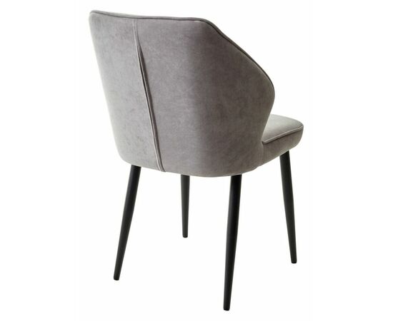 Стул VENA, цвет B22 Серый, велюр / черный каркас М-City, изображение 5 | Интернет магазин мебели и декора LifeDekor