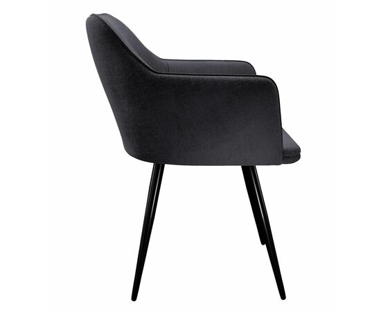 Стул DikLine 277 поворотный TW11 серый, ножки черные, изображение 4 | Интернет магазин мебели и декора LifeDekor