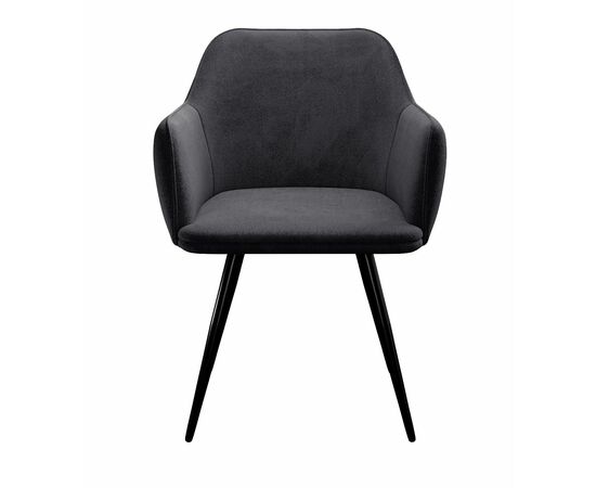 Стул DikLine 277 поворотный TW11 серый, ножки черные, изображение 2 | Интернет магазин мебели и декора LifeDekor