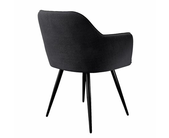 Стул DikLine 277 поворотный TW11 серый, ножки черные, изображение 3 | Интернет магазин мебели и декора LifeDekor