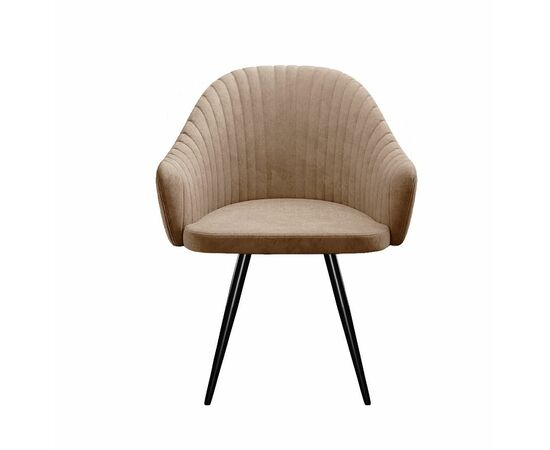 Стул DikLine 439 поворотный, TW05 капучино, ножки черные, изображение 2 | Интернет магазин мебели и декора LifeDekor