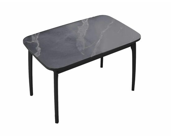 Стол DikLine MK40 Керамика Серый мрамор/подстолье черное/опоры черные, изображение 6 | Интернет магазин мебели и декора LifeDekor