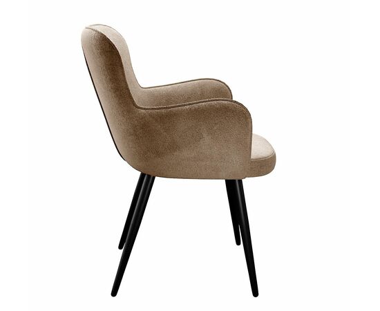 Стул DikLine 503 поворотный TW05 капучино, ножки черные, изображение 4 | Интернет магазин мебели и декора LifeDekor