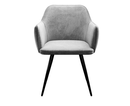 Стул DikLine 277 поворотный TW09 светло-серый, ножки черные, изображение 2 | Интернет магазин мебели и декора LifeDekor