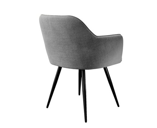 Стул DikLine 277 поворотный TW09 светло-серый, ножки черные, изображение 4 | Интернет магазин мебели и декора LifeDekor