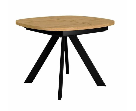 Стол DikLine B110 Дуб Каселла натуральный/опоры черные | Интернет магазин мебели и декора LifeDekor