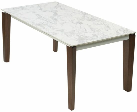 Стол ESMIR 160 MATTE ARABESCATO SOLID CERAMIC/ орех, ®DISAUR, изображение 4 | Интернет магазин мебели и декора LifeDekor