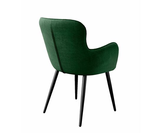 Стул DikLine 503 поворотный TW14 зеленый, ножки черные, изображение 3 | Интернет магазин мебели и декора LifeDekor