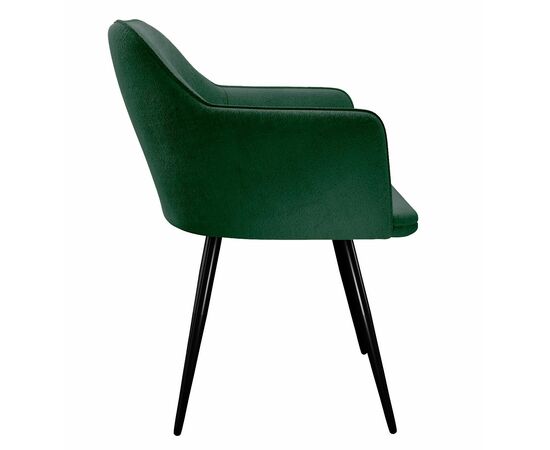 Стул DikLine 277 поворотный TW14 зеленый, ножки черные, изображение 4 | Интернет магазин мебели и декора LifeDekor