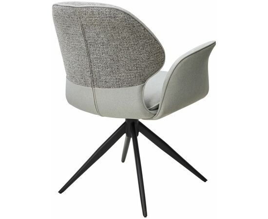 Стул LENNE 360 град. поворот., серый MILAN-450, ткань/ MOHAIR-151, ткань/ Черный, ®DISAUR, изображение 7 | Интернет магазин мебели и декора LifeDekor