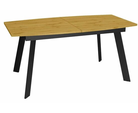 Стол DikLine XL160 Дуб Каселла натуральный, опоры черные | Интернет магазин мебели и декора LifeDekor
