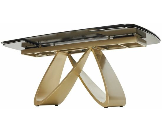 Стол PALACIO 180  KL-188 Контрастный мрамор матовый, итальянская керамика/ Шампань, ®DISAUR, изображение 7 | Интернет магазин мебели и декора LifeDekor