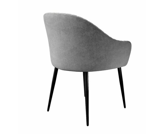 Стул DikLine 440 TW09 светло-серый, ножки черные, изображение 3 | Интернет магазин мебели и декора LifeDekor