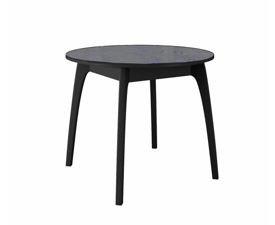 Стол DikLine MK46 Керамика Серый мрамор/подстолье черное/опоры черные | Интернет магазин мебели и декора LifeDekor