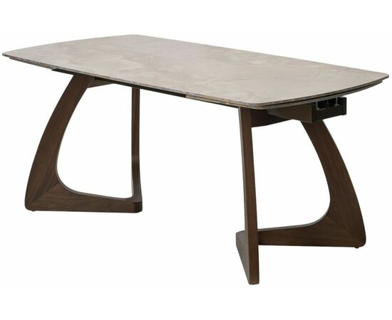 Стол DAKAR 180 GLOSS AMBER JADE SOLID CERAMIC / Орех, ®DISAUR | Интернет магазин мебели и декора LifeDekor