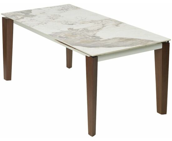 Стол ESMIR 160 GLOSS LUXURY PANDORA SOLID CERAMIC/орех, ®DISAUR, изображение 2 | Интернет магазин мебели и декора LifeDekor