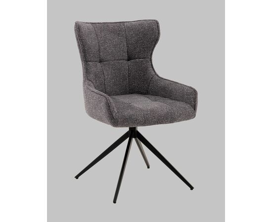 Стул Carlene вращающийся серый, изображение 2 | Интернет магазин мебели и декора LifeDekor