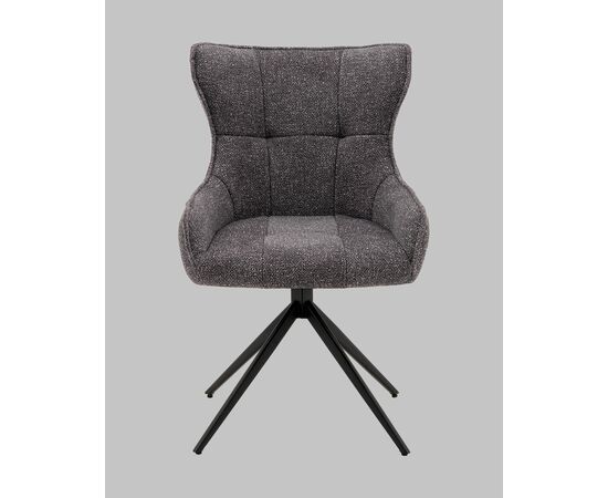 Стул Carlene вращающийся серый, изображение 5 | Интернет магазин мебели и декора LifeDekor