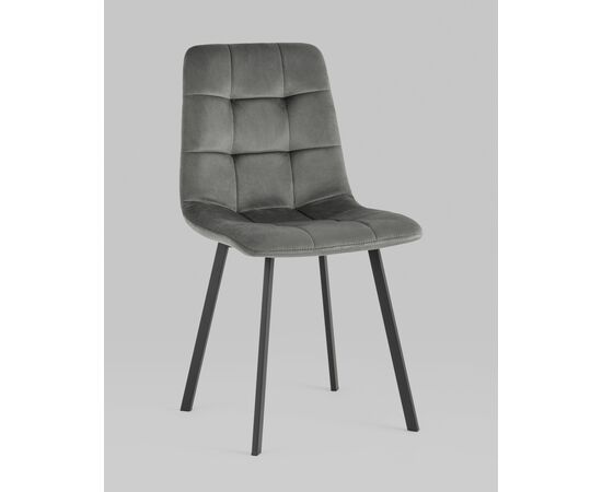 Стул Chilly велюр антрацитовый 4 шт. | Интернет магазин мебели и декора LifeDekor