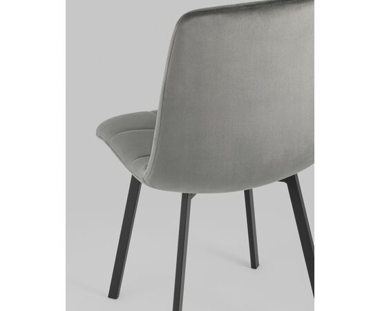 Стул Chilly велюр антрацитовый 4 шт., изображение 7 | Интернет магазин мебели и декора LifeDekor