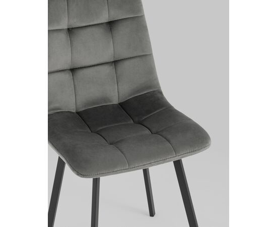 Стул Chilly велюр антрацитовый 4 шт., изображение 8 | Интернет магазин мебели и декора LifeDekor