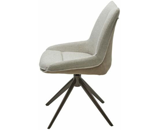 Стул OSKAR 360 град. поворот. KN01-05 Бежевый/ BZ1046-11 Бежевый/ Шоколадное золото каркас, ®DISAUR, изображение 9 | Интернет магазин мебели и декора LifeDekor