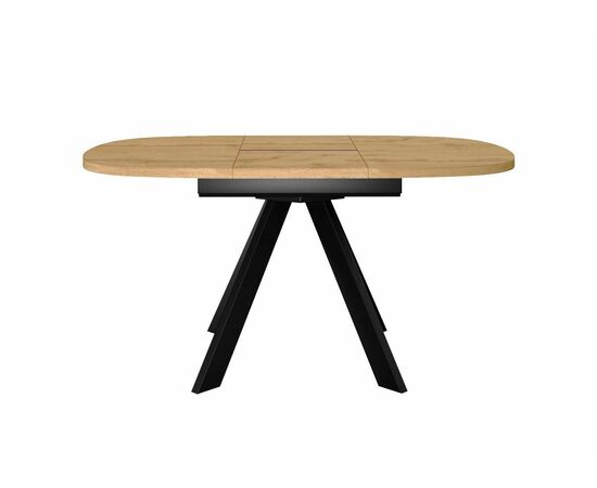 Стол DikLine B110 Дуб Каселла натуральный/опоры черные, изображение 5 | Интернет магазин мебели и декора LifeDekor