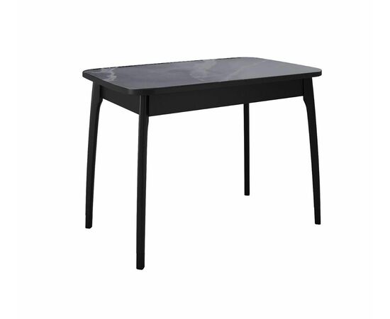 Стол DikLine MK40 Керамика Серый мрамор/подстолье черное/опоры черные | Интернет магазин мебели и декора LifeDekor
