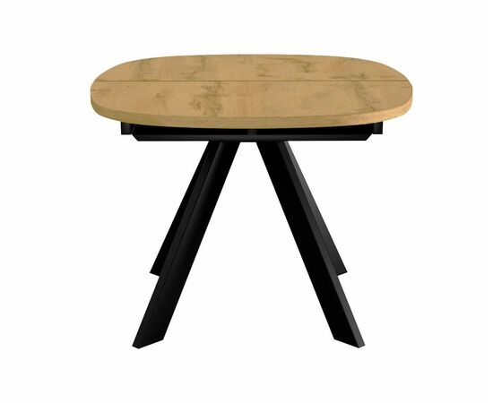 Стол DikLine B110 Дуб Каселла натуральный/опоры черные, изображение 4 | Интернет магазин мебели и декора LifeDekor