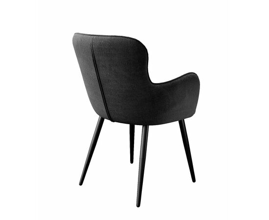 Стул DikLine 503 поворотный TW11 серый, ножки черные, изображение 4 | Интернет магазин мебели и декора LifeDekor