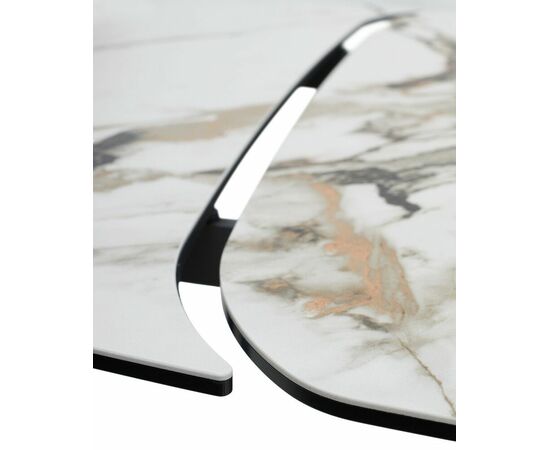 Стол BIRGER 200 KL-188 Контрастный мрамор, итальянская керамика, ®DISAUR, изображение 14 | Интернет магазин мебели и декора LifeDekor