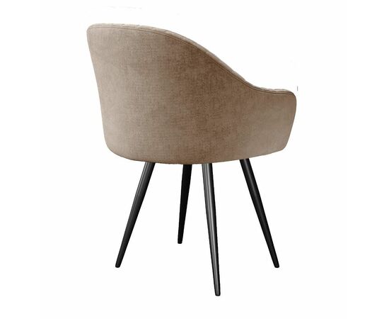 Стул DikLine 439 поворотный, TW05 капучино, ножки черные, изображение 4 | Интернет магазин мебели и декора LifeDekor