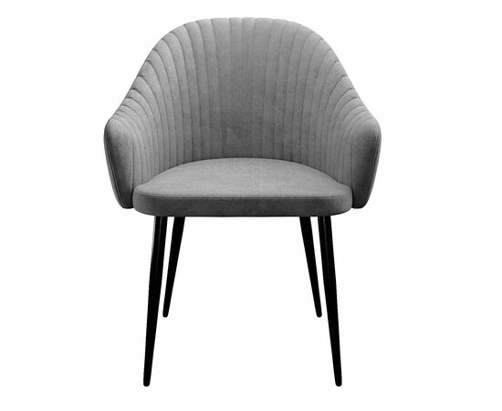 Стул DikLine 440 TW09 светло-серый, ножки черные, изображение 2 | Интернет магазин мебели и декора LifeDekor