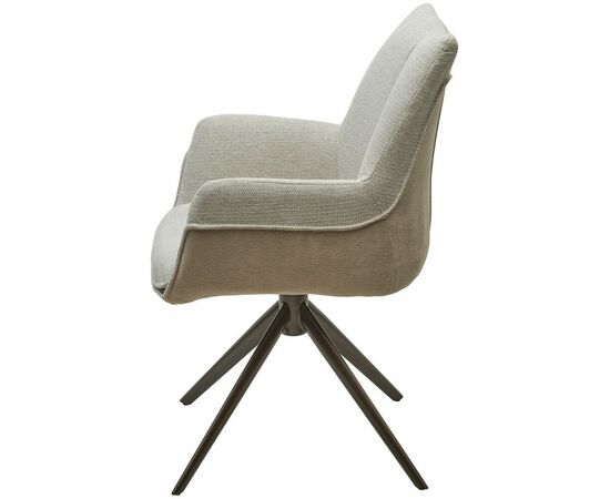 Стул PONTUS 360 град. поворот. KN01-05 Бежевый/ BZ1046-11 Бежевый/ Шоколадное золото, ®DISAUR, изображение 10 | Интернет магазин мебели и декора LifeDekor