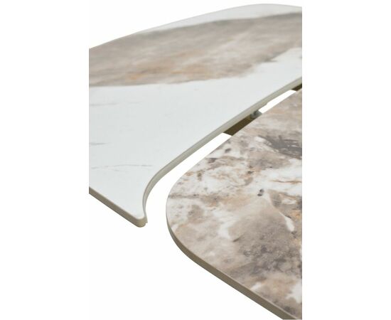 Стол MATIAS 180 GLOSS LUXURY PANDORA SOLID CERAMIC / шампань, ®DISAUR, изображение 10 | Интернет магазин мебели и декора LifeDekor