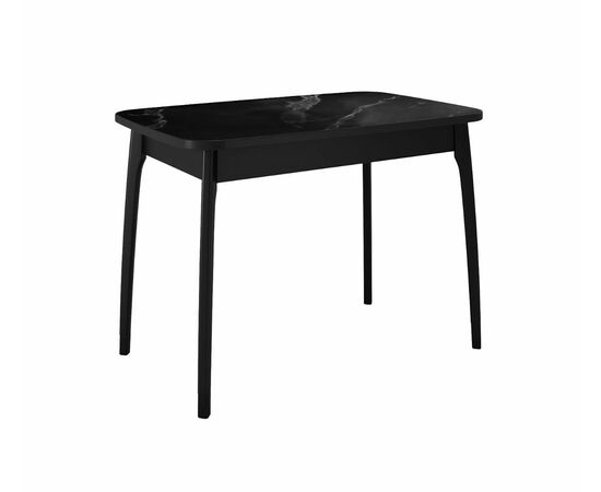 Стол DikLine MK40 Керамика Черный мрамор/подстолье черное/опоры черные | Интернет магазин мебели и декора LifeDekor