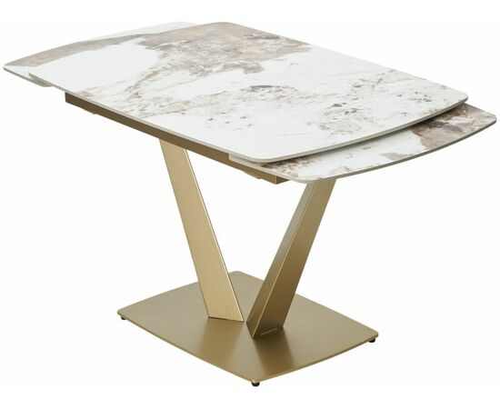 Стол ALATRI 120 GLOSS LUXURY PANDORA SOLID CERAMIC / шампань, ®DISAUR, изображение 9 | Интернет магазин мебели и декора LifeDekor