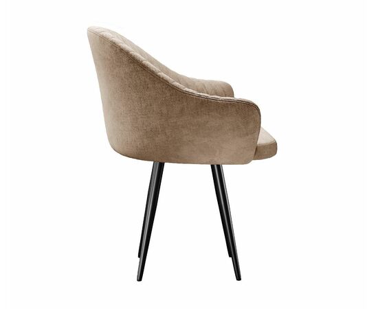 Стул DikLine 439 поворотный, TW05 капучино, ножки черные, изображение 3 | Интернет магазин мебели и декора LifeDekor