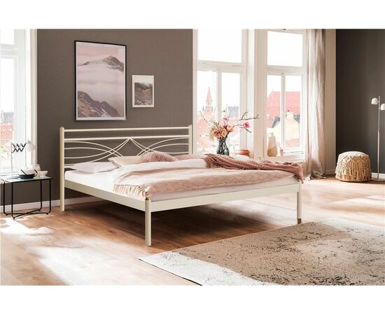 Кровать Мираж (120х200/металлическое основание) Бежевый | Интернет магазин мебели и декора LifeDekor