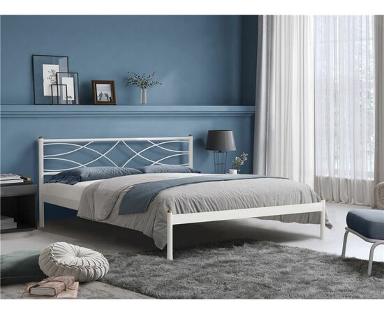 Кровать Экзотика (140х200/цвет Белый/ металлическое основание) | Интернет магазин мебели и декора LifeDekor