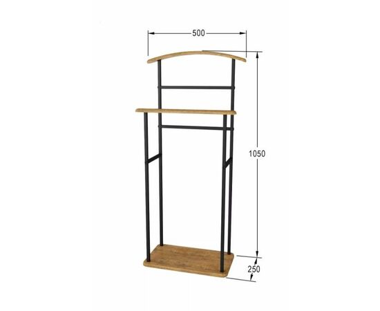 Вешалка костюмная Элдридж Loft (Дуб американский), изображение 2 | Интернет магазин мебели и декора LifeDekor