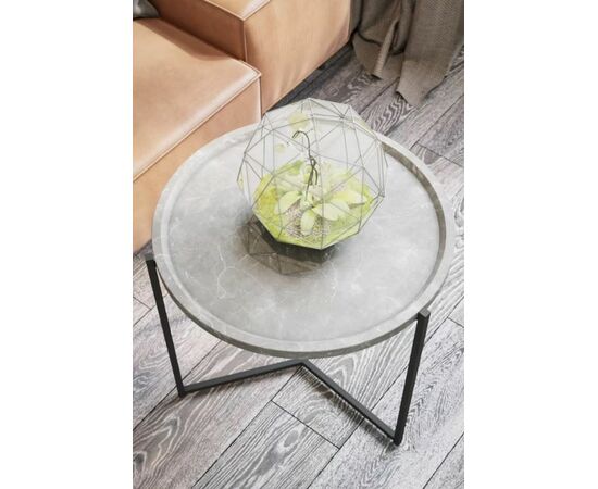 Стол  журнальный Бруно (Серый мрамор), изображение 3 | Интернет магазин мебели и декора LifeDekor