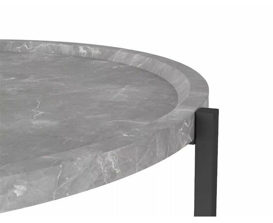 Стол  журнальный Бруно (Серый мрамор), изображение 5 | Интернет магазин мебели и декора LifeDekor