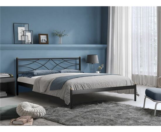 КроватьЭкзотика (160х200/цвет Черный/ металлическое основание) | Интернет магазин мебели и декора LifeDekor