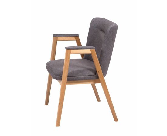 Кресло Мадонна (бук/ткань Айсберг грей), изображение 4 | Интернет магазин мебели и декора LifeDekor