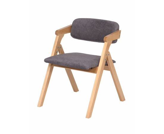 Стул складной Томас (бук/ткань Айсберг грей), изображение 3 | Интернет магазин мебели и декора LifeDekor